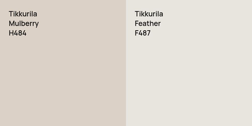 Tikkurila Mulberry vs. Tikkurila Feather