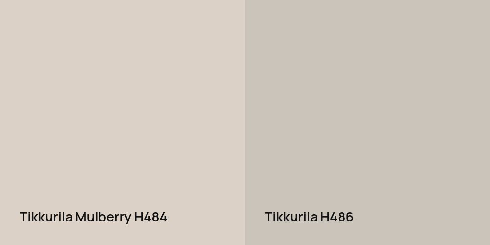 Tikkurila Mulberry vs. Tikkurila H486