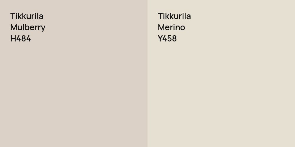 Tikkurila Mulberry vs. Tikkurila Merino