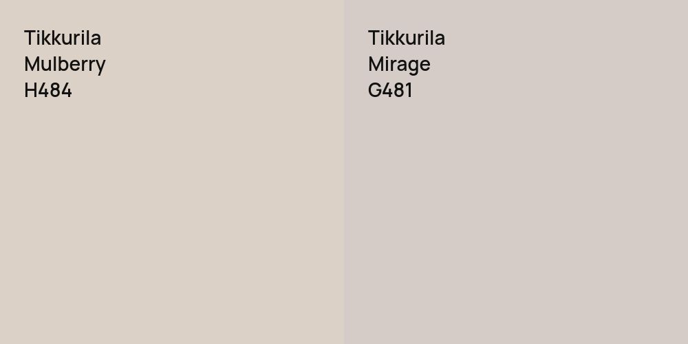 Tikkurila Mulberry vs. Tikkurila Mirage