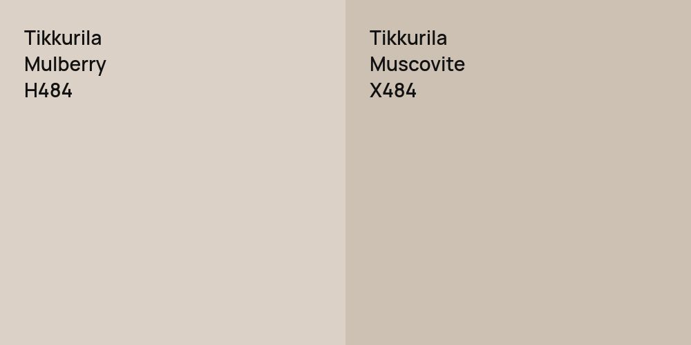 Tikkurila Mulberry vs. Tikkurila Muscovite