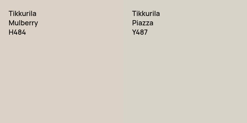 Tikkurila Mulberry vs. Tikkurila Piazza