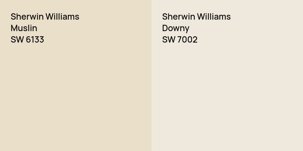 Sherwin Williams Muslin vs. Sherwin Williams Downy