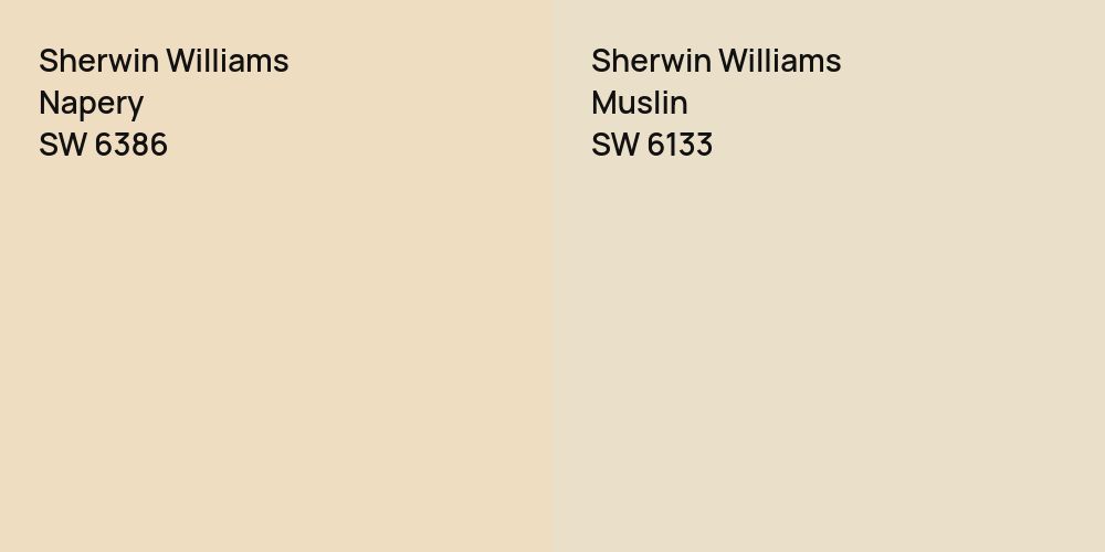 Sherwin Williams Napery vs. Sherwin Williams Muslin