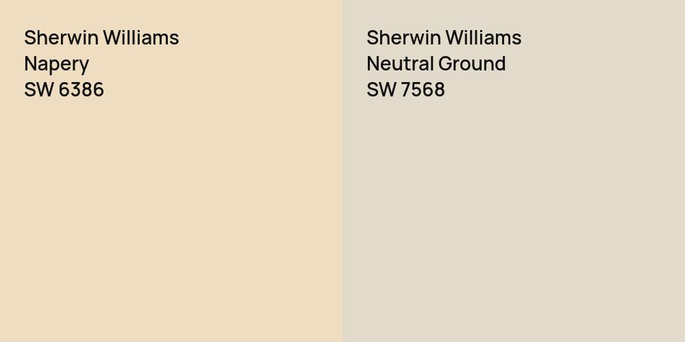 Sherwin Williams Napery vs. Sherwin Williams Neutral Ground