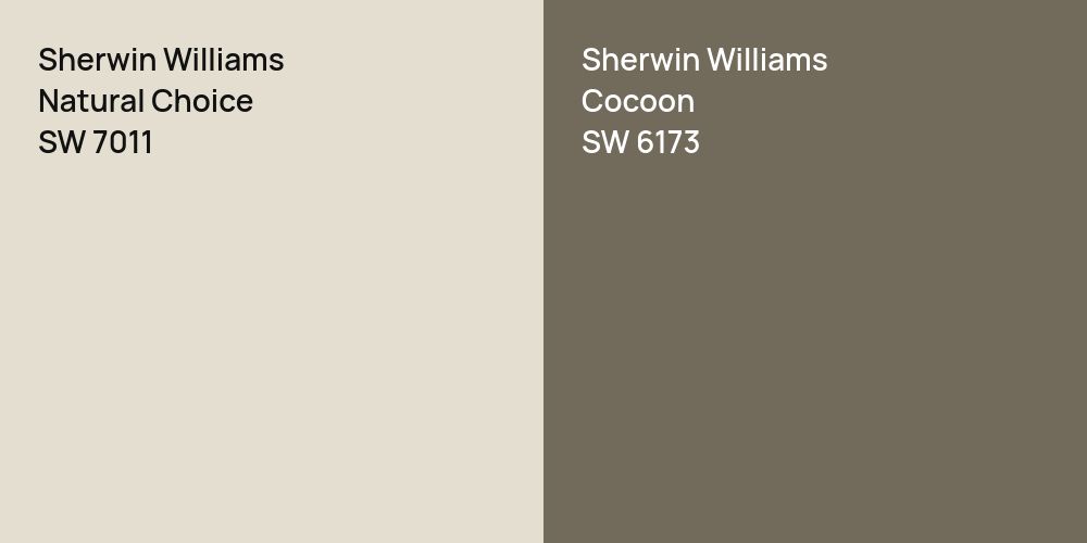 Sherwin Williams Natural Choice vs. Sherwin Williams Cocoon