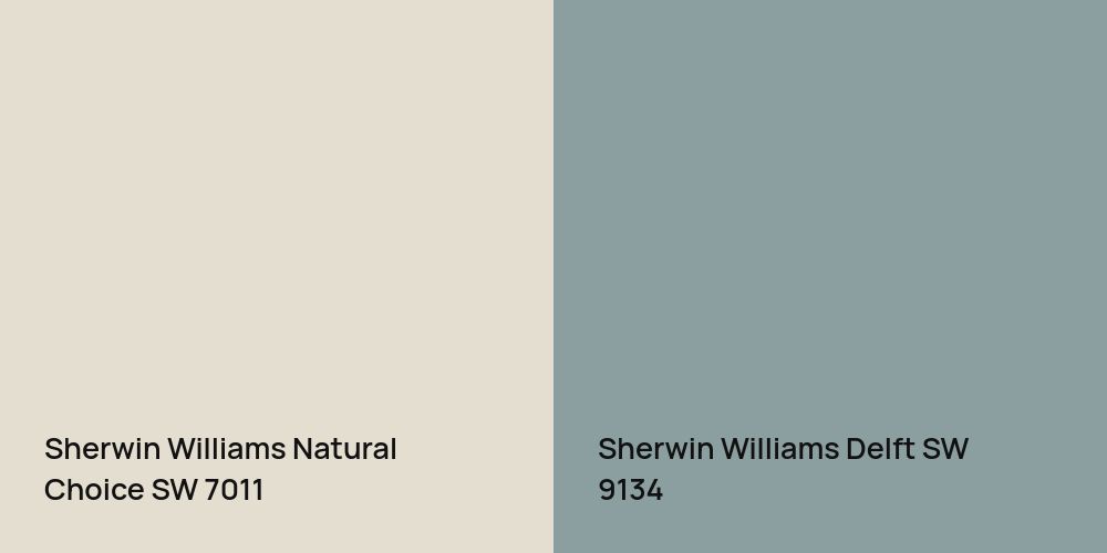 Sherwin Williams Natural Choice vs. Sherwin Williams Delft