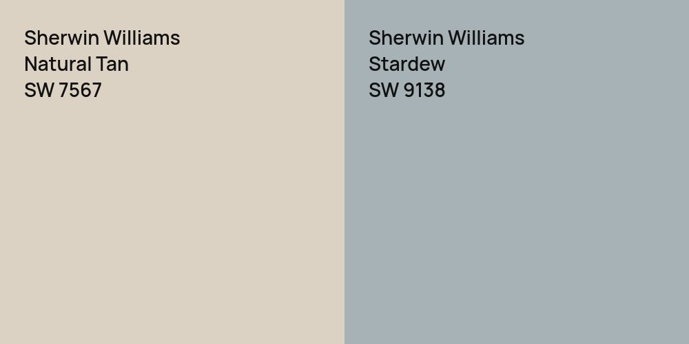 Sherwin Williams Natural Tan vs. Sherwin Williams Stardew