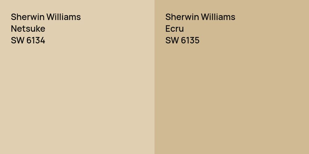 Sherwin Williams Netsuke vs. Sherwin Williams Ecru