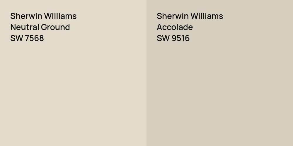 Sherwin Williams Neutral Ground vs. Sherwin Williams Accolade