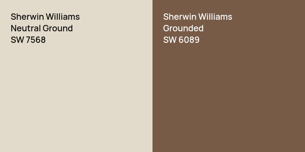 Sherwin Williams Neutral Ground vs. Sherwin Williams Grounded