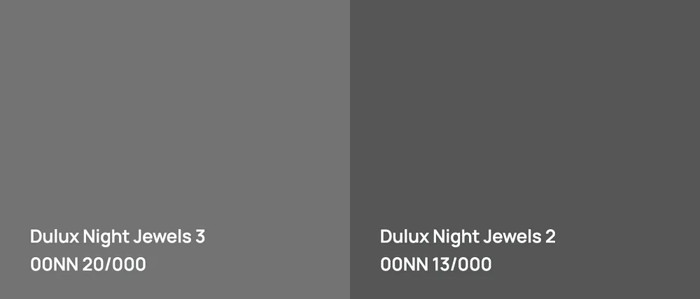 Dulux Night Jewels 3 00NN 20/000 vs Dulux Night Jewels 2 00NN 13/000