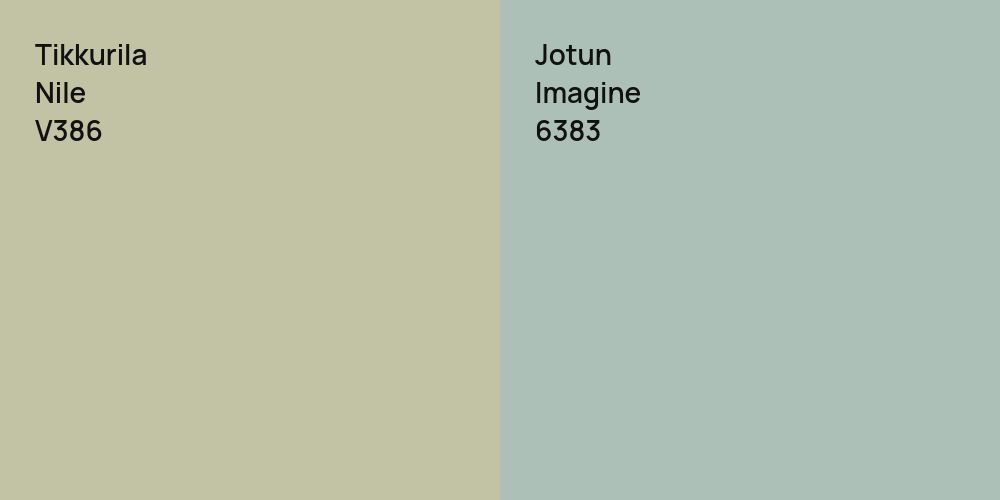 Tikkurila Nile vs. Jotun Imagine