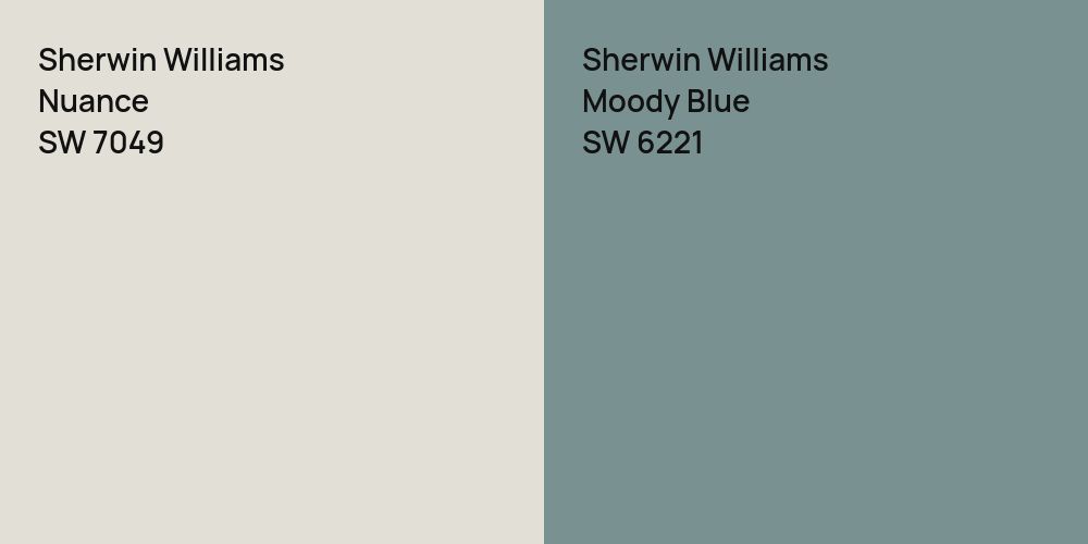 Sherwin Williams Nuance vs. Sherwin Williams Moody Blue