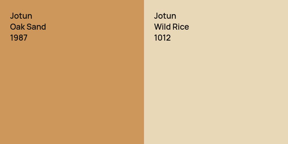 Jotun Oak Sand vs. Jotun Wild Rice