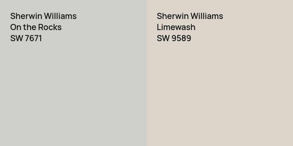 Sherwin Williams On the Rocks vs. Sherwin Williams Limewash