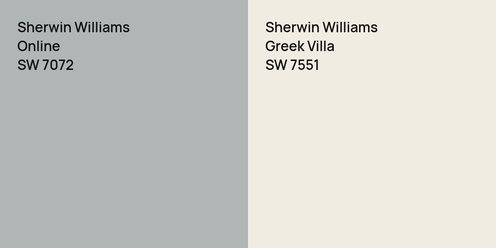 Sherwin Williams Online vs. Sherwin Williams Greek Villa