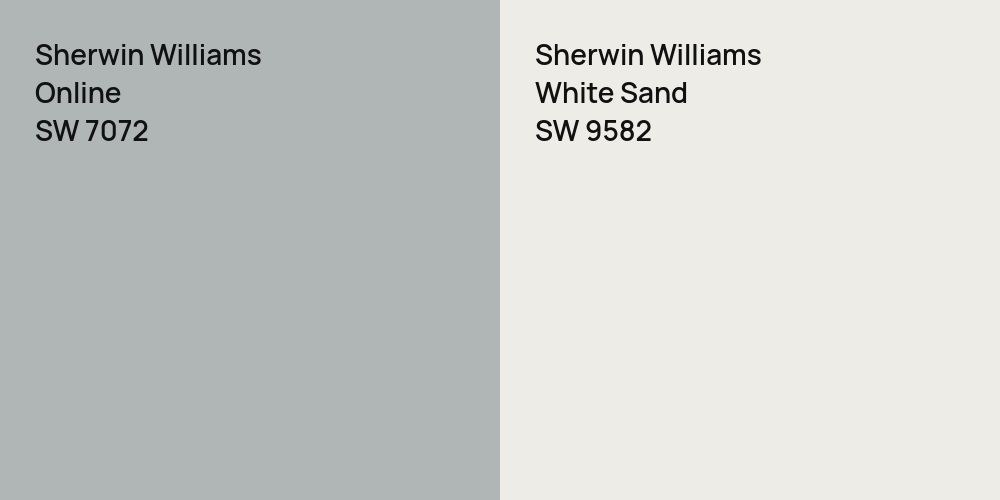 Sherwin Williams Online vs. Sherwin Williams White Sand