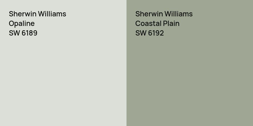 Sherwin Williams Opaline vs. Sherwin Williams Coastal Plain