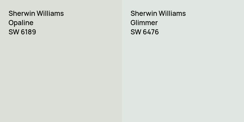 Sherwin Williams Opaline vs. Sherwin Williams Glimmer