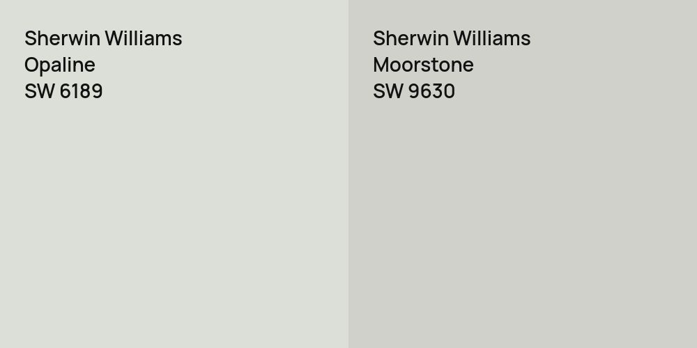 Sherwin Williams Opaline vs. Sherwin Williams Moorstone