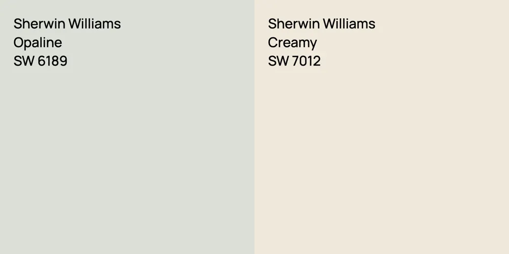 Sherwin Williams Opaline vs. Sherwin Williams Creamy