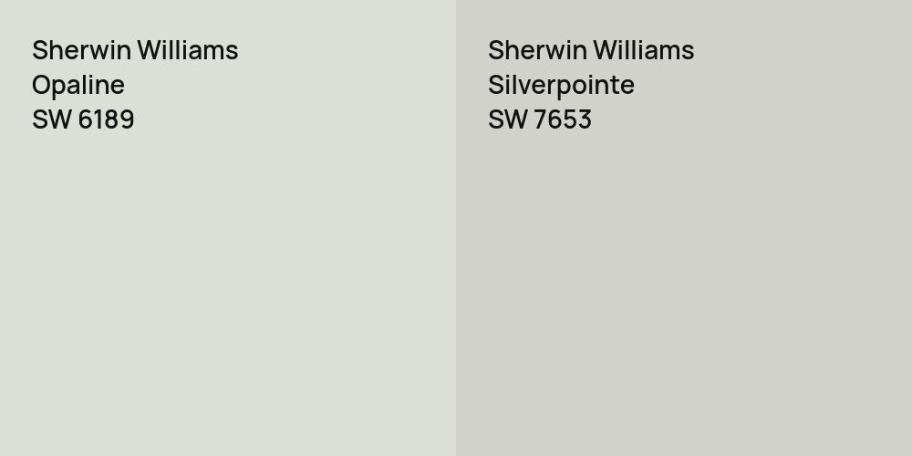 Sherwin Williams Opaline vs. Sherwin Williams Silverpointe