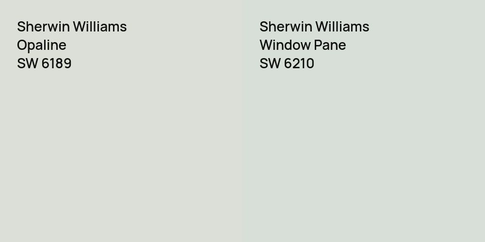 Sherwin Williams Opaline vs. Sherwin Williams Window Pane