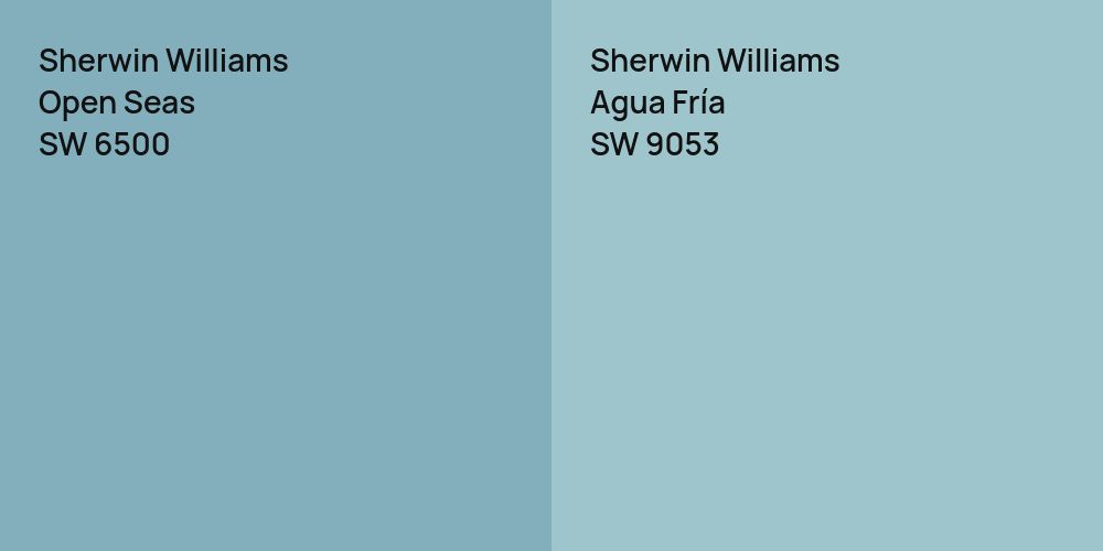 Sherwin Williams Open Seas vs. Sherwin Williams Agua Fría