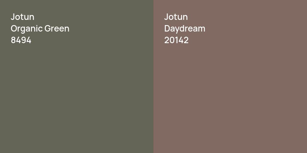 Jotun Organic Green vs. Jotun Daydream