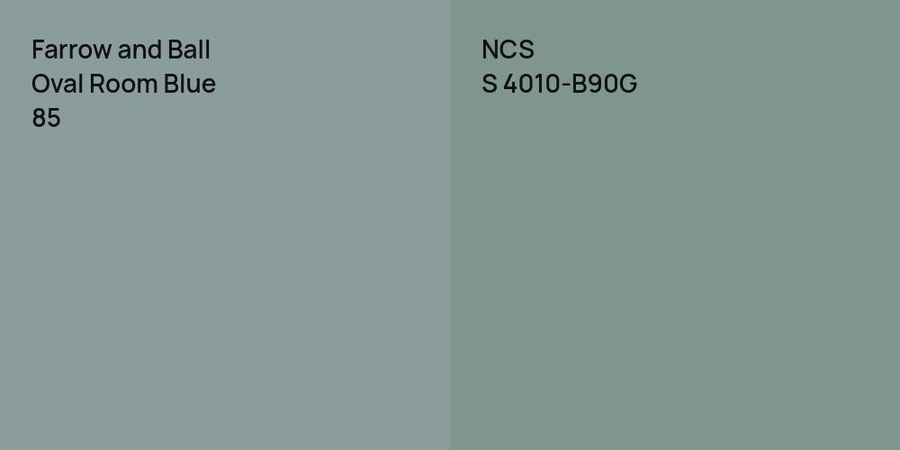 Farrow and Ball Oval Room Blue vs. NCS S 4010-B90G