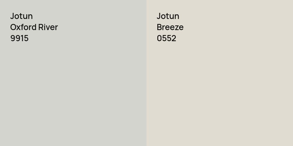 Jotun Oxford River vs. Jotun Breeze