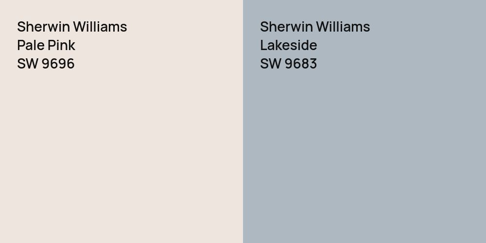 Sherwin Williams Pale Pink vs. Sherwin Williams Lakeside