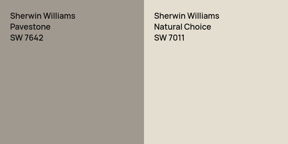 Sherwin Williams Pavestone vs. Sherwin Williams Natural Choice