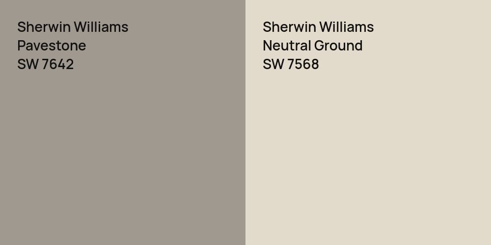 Sherwin Williams Pavestone vs. Sherwin Williams Neutral Ground