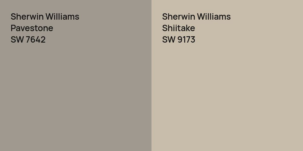 Sherwin Williams Pavestone vs. Sherwin Williams Shiitake