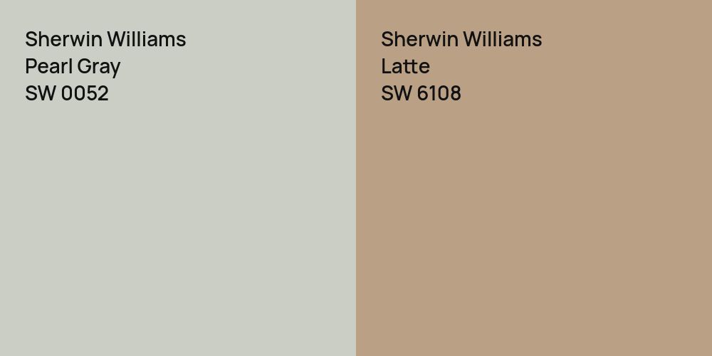 Sherwin Williams Pearl Gray vs. Sherwin Williams Latte