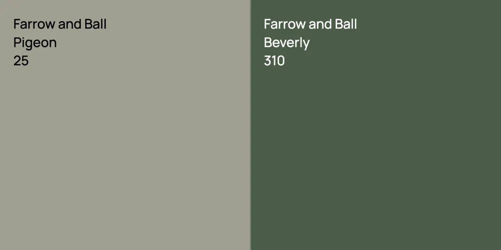 Farrow and Ball Pigeon vs. Farrow and Ball Beverly