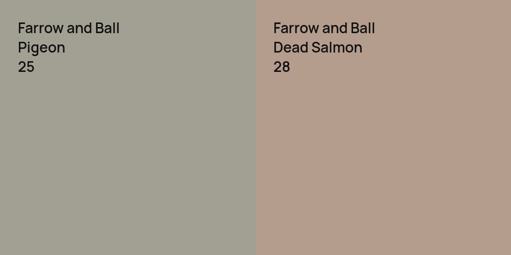 Farrow and Ball Pigeon vs. Farrow and Ball Dead Salmon