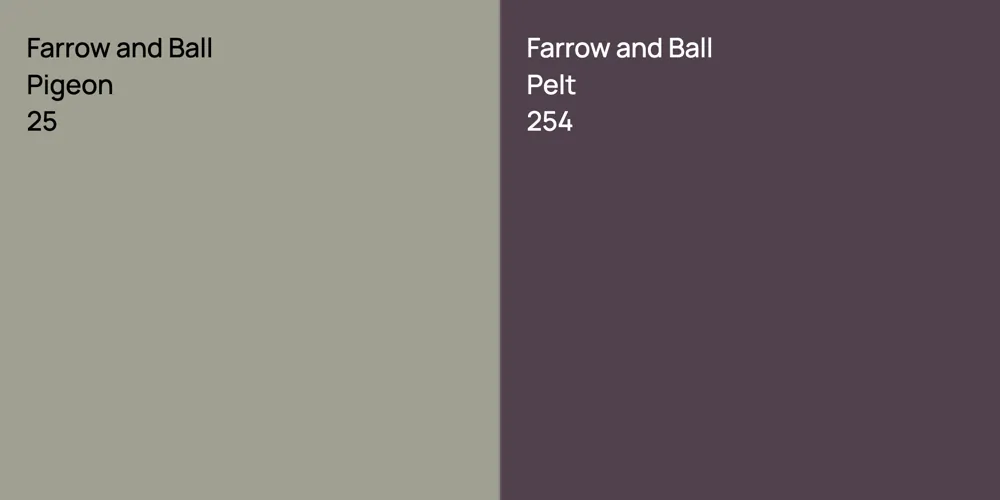 Farrow and Ball Pigeon vs. Farrow and Ball Pelt