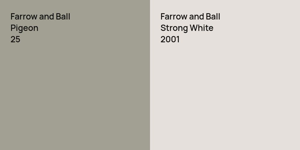 Farrow and Ball Pigeon vs. Farrow and Ball Strong White