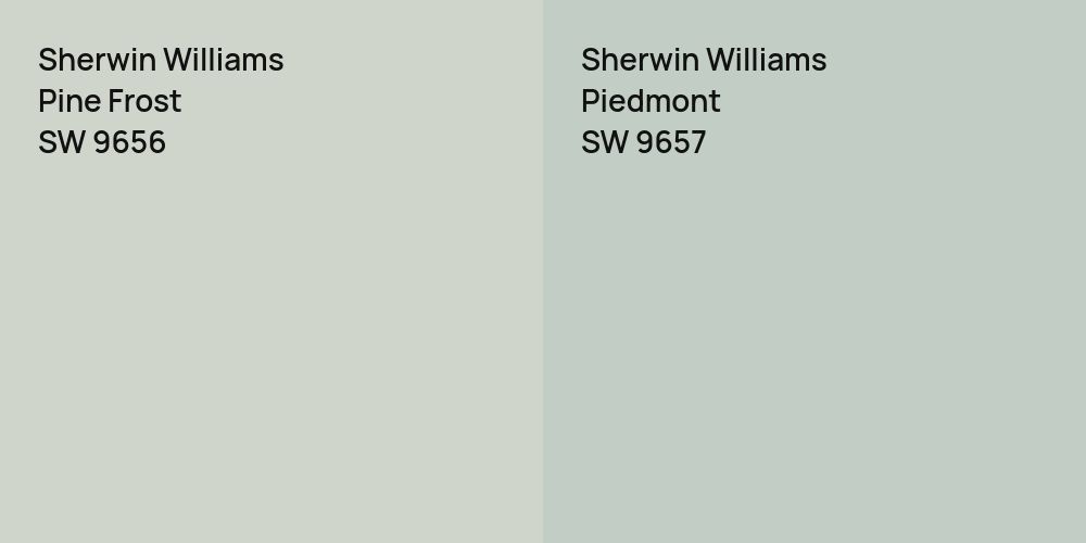 Sherwin Williams Pine Frost vs. Sherwin Williams Piedmont