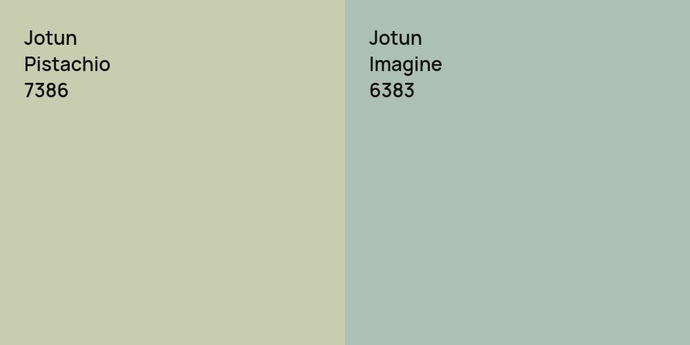 Jotun Pistachio vs. Jotun Imagine