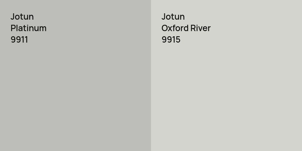 Jotun Platinum vs. Jotun Oxford River