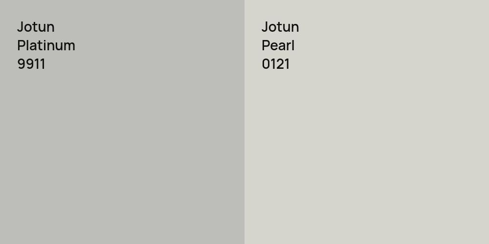 Jotun Platinum vs. Jotun Pearl