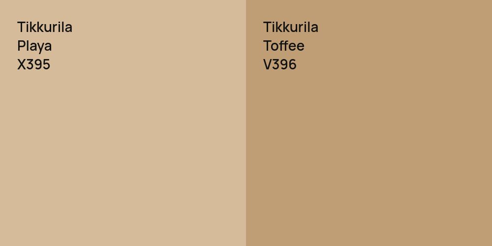 Tikkurila Playa vs. Tikkurila Toffee