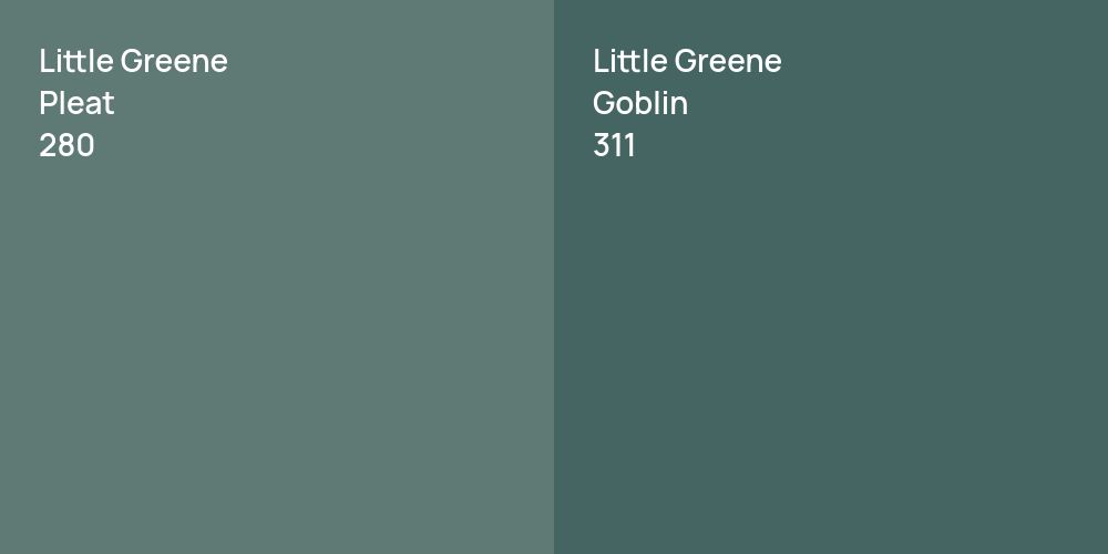 Little Greene Pleat vs. Little Greene Goblin