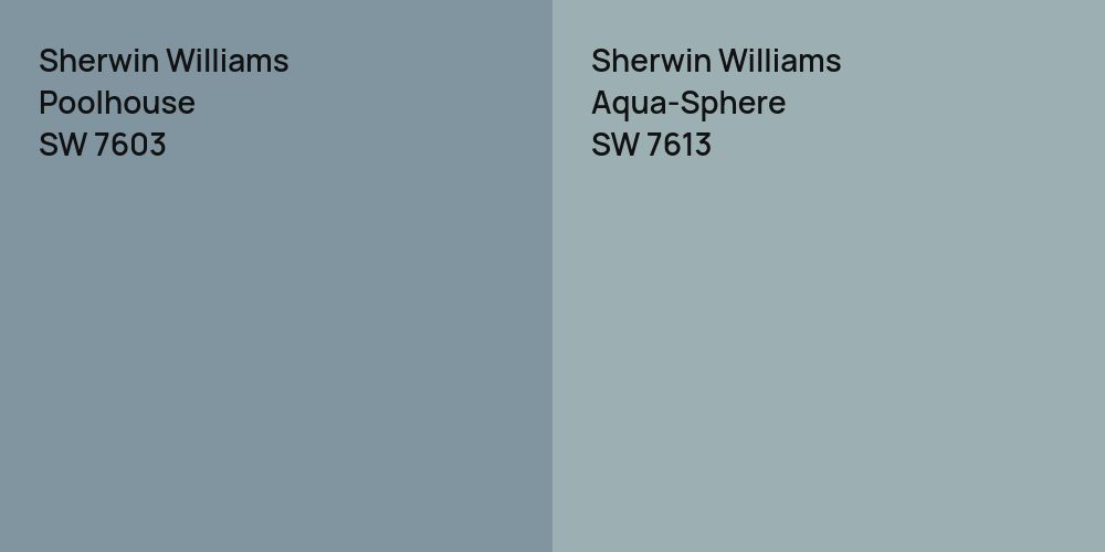 Sherwin Williams Poolhouse vs. Sherwin Williams Aqua-Sphere