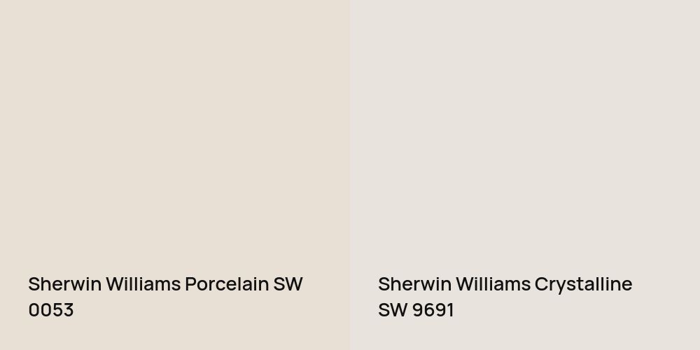 Sherwin Williams Porcelain vs. Sherwin Williams Crystalline