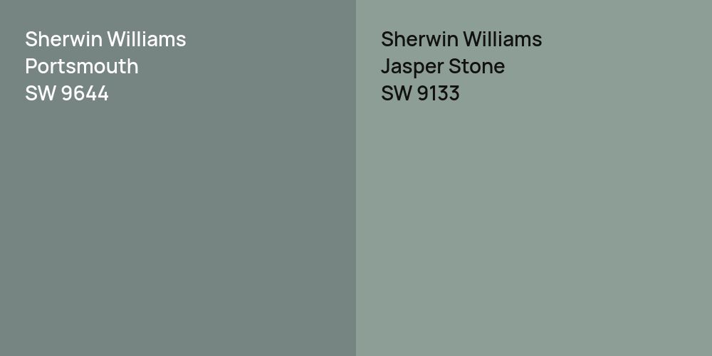 Sherwin Williams Portsmouth vs. Sherwin Williams Jasper Stone